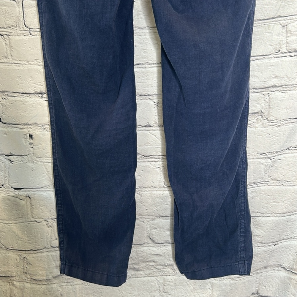 Lilly Pulitzer Navy Blue Elastic Waistband Linen Pants Size X-Small - Picture 10 of 10
